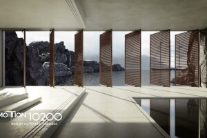 Motion 10210 - Kinetic Facade Shading, Horizontal Pivot Shading System, Clustered