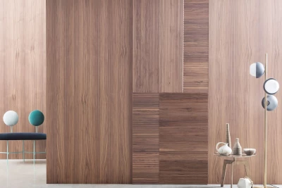 Matrix decorative and dynamic wood cladding