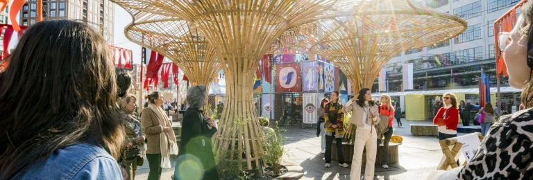 The Trilix - Bamboo Pavilion in Eindhoven, The Netherlands